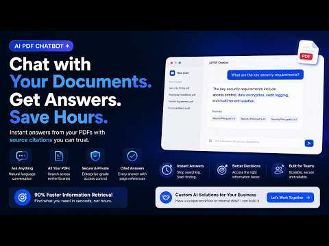 Truong Pham | AI PDF Chatbot — Enterprise Document Search with RAG & Vector Search